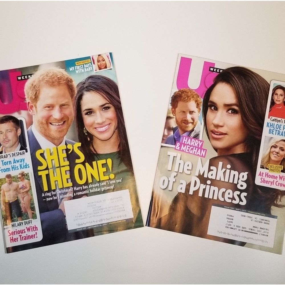 US Weekly Magazines Featuring Megan and Harry